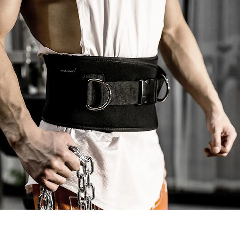 Weight Lifting Dip Belt with Chain