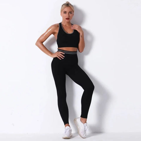 Fitness Sports Suits Yoga Bra High Waist Running Leggings