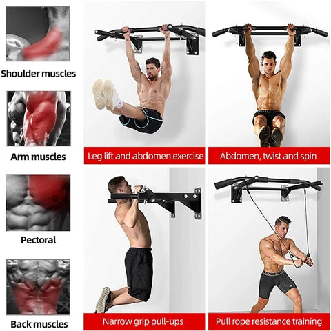 Fitness Wall Mounted Heavy Duty Horizontal Bar