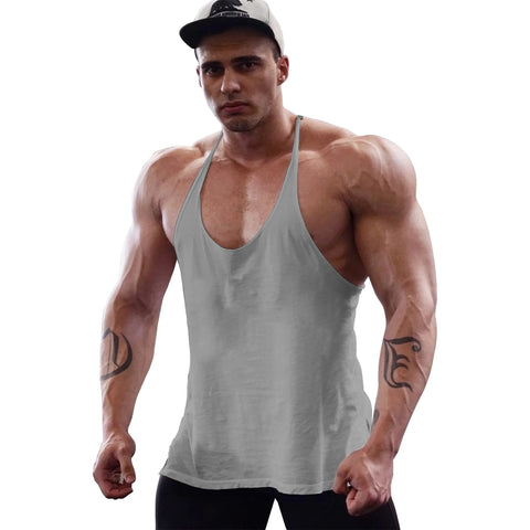 Men's Gym Workout Bodybuilding  Cotton Tank Tops