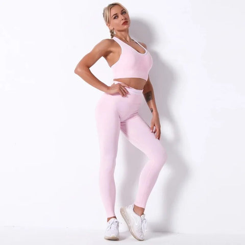 Fitness Sports Suits Yoga Bra High Waist Running Leggings