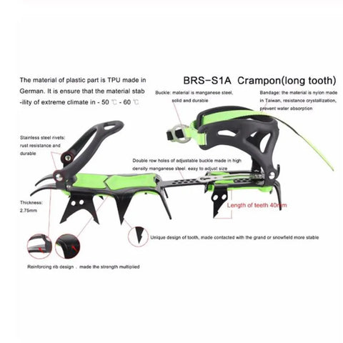 BRS 14 Teeth Ultralight Claws Crampons Shoes