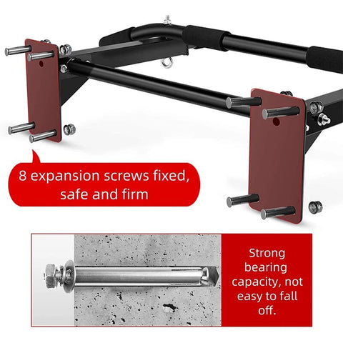 Fitness Wall Mounted Heavy Duty Horizontal Bar