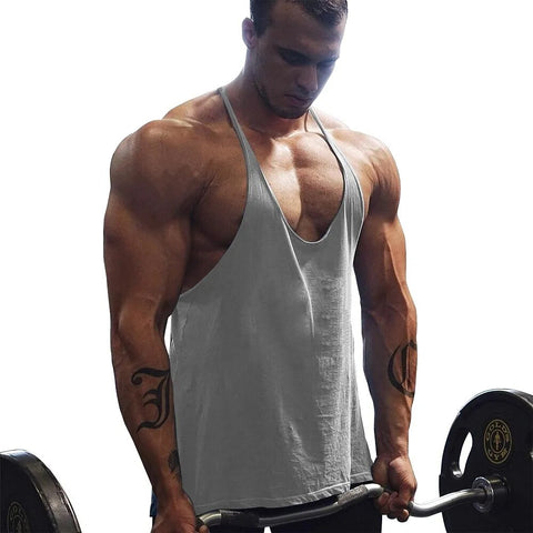 Men's Gym Workout Bodybuilding  Cotton Tank Tops