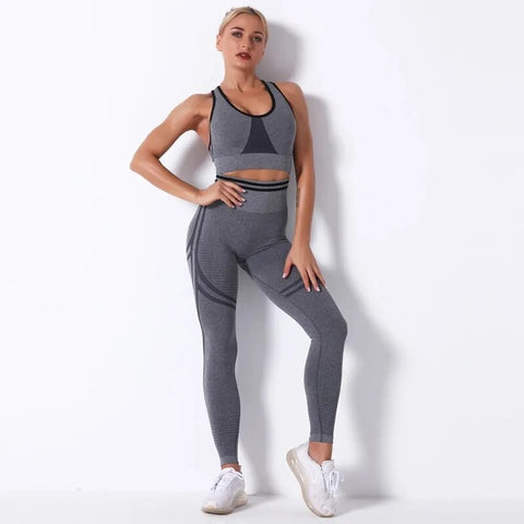 Fitness Sports Suits Yoga Bra High Waist Running Leggings