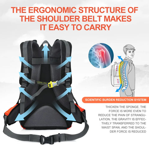 Hiking camping storage backpack