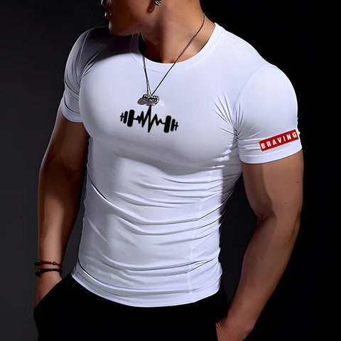 Summer wear Gym Muscle Fitness Clothing Short-Sleeved