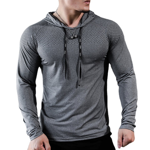 Mens Fitness Tracksuit Running Sport Hoodie