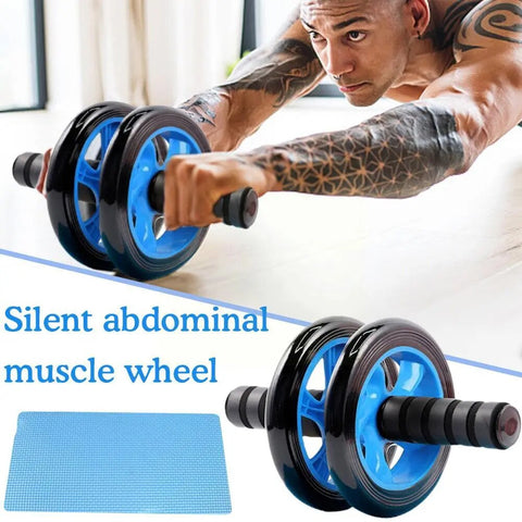 No Noise Abdominal Wheel Non-slip Roller With Knee Mat