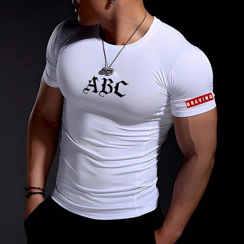 Summer wear Gym Muscle Fitness Clothing Short-Sleeved